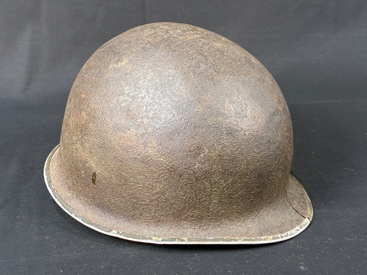 WW2 US M-1 Swivel Bale Helmet shell- Normandy Relic