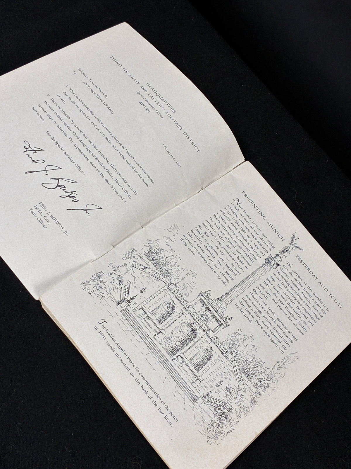 WW2 US Munich Guide Book - 3rd Army 1945