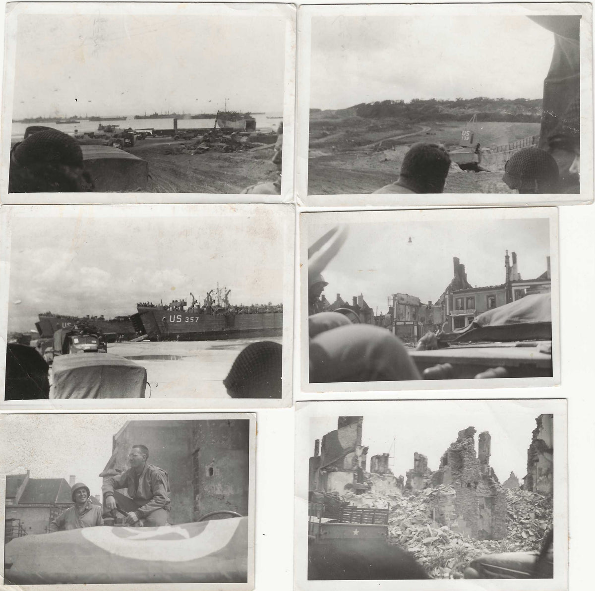 WW2 2nd Armored Normandy Photographs