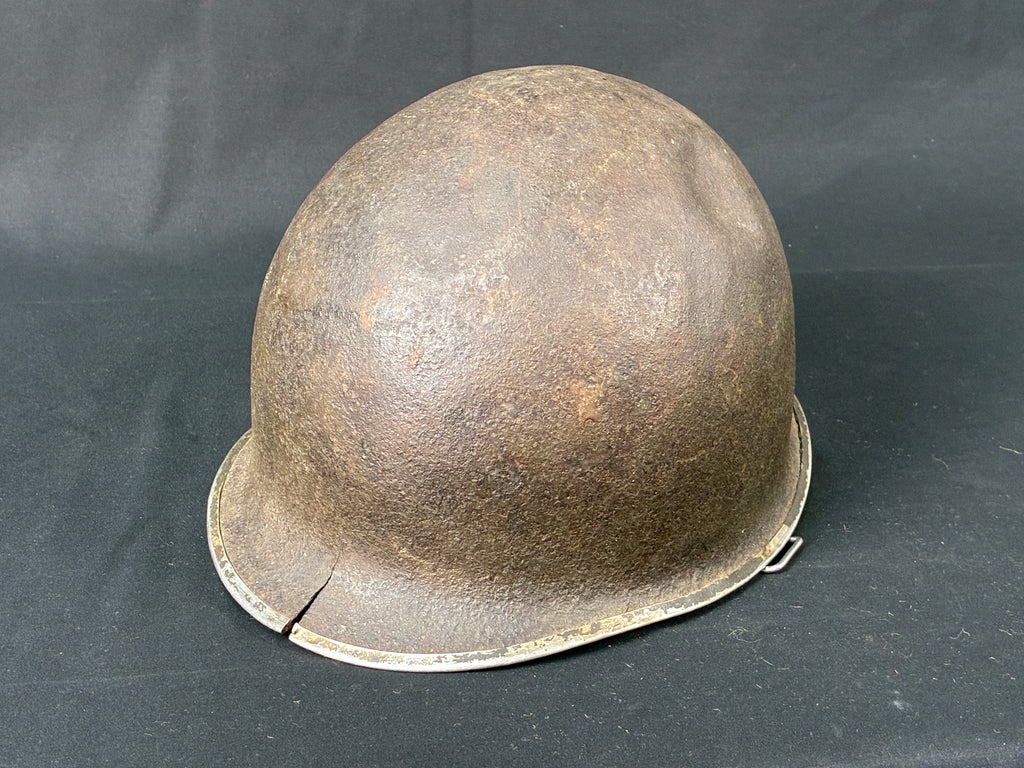 WW2 US M-1 Swivel Bale Helmet shell- Normandy Relic