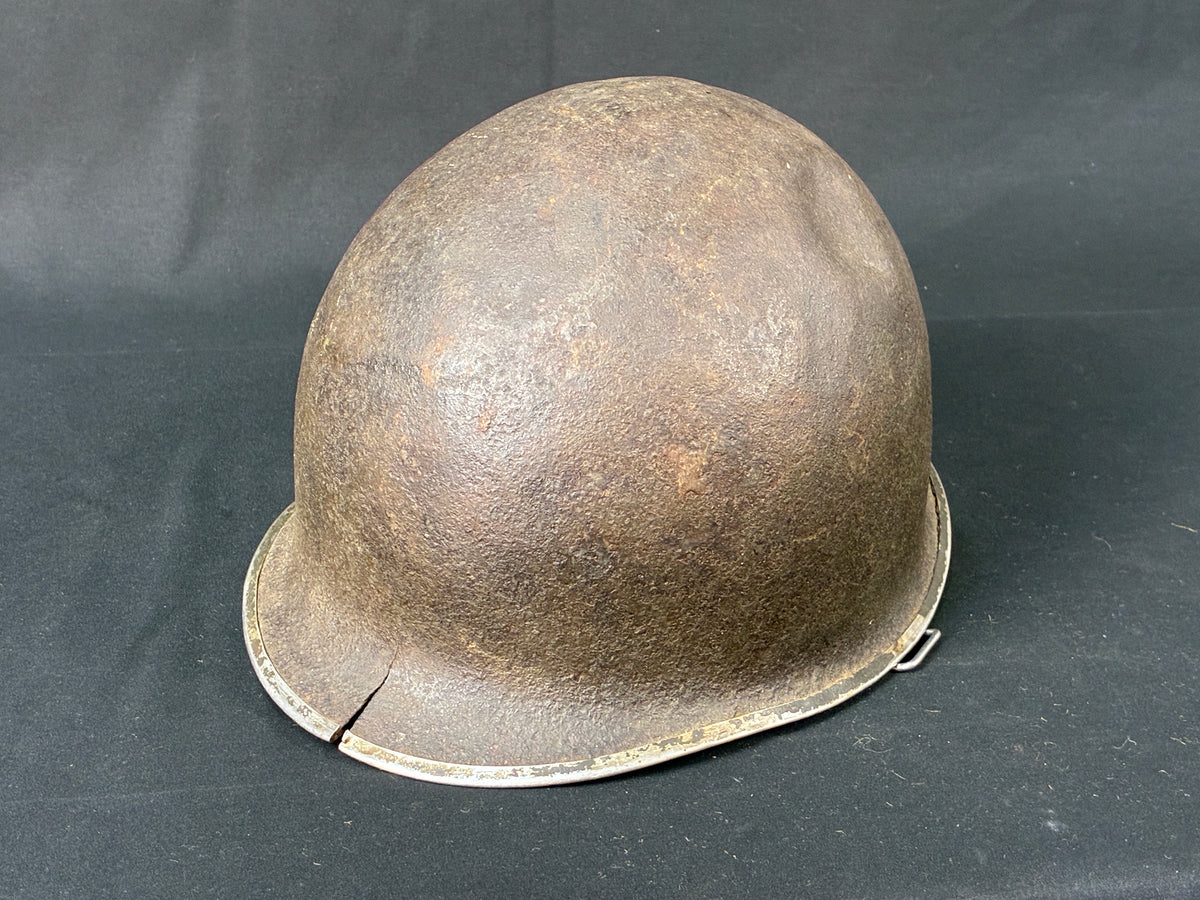 WW2 US M-1 Swivel Bale Helmet shell- Normandy Relic