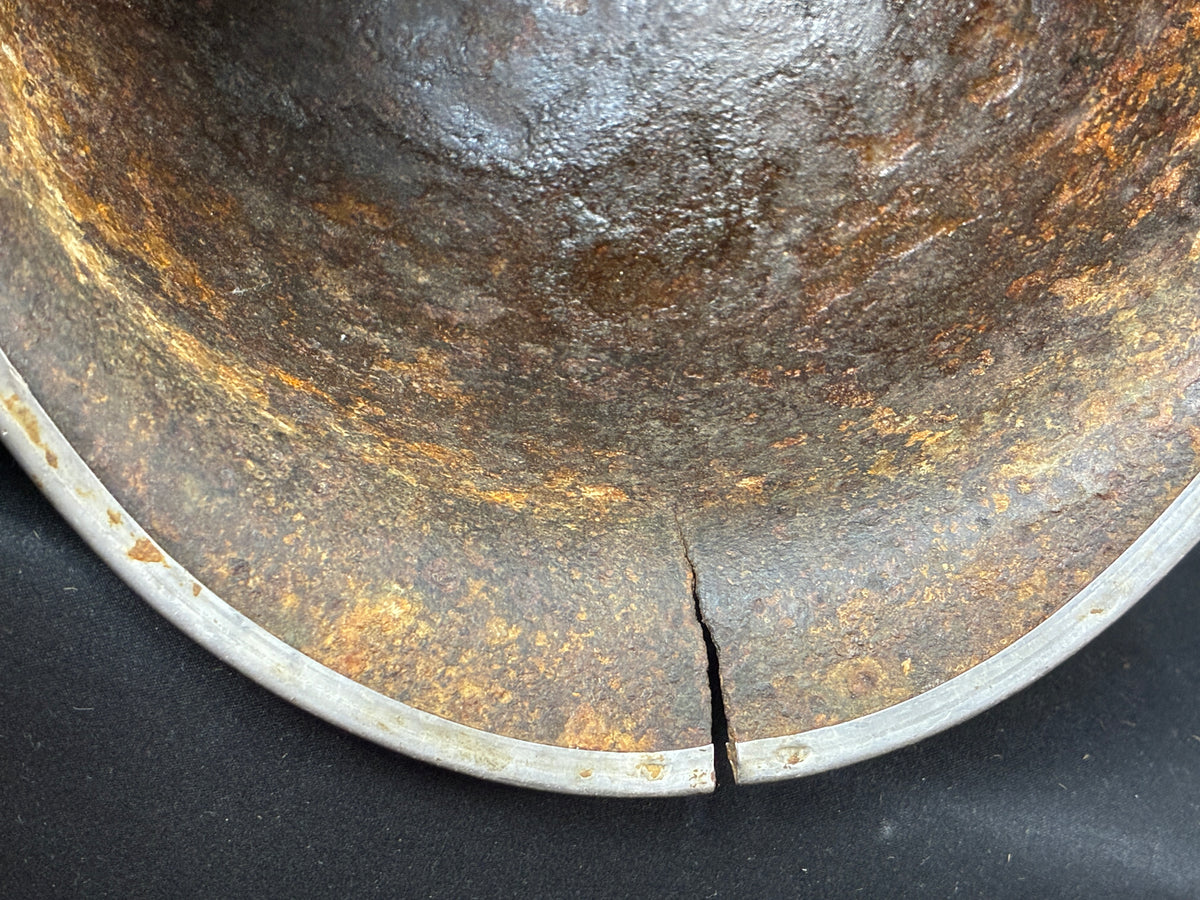 WW2 US M-1 Swivel Bale Helmet shell- Normandy Relic