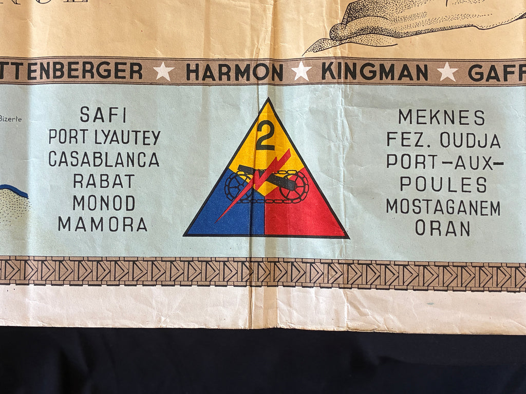 WW2 US 2nd Armored Tour Map