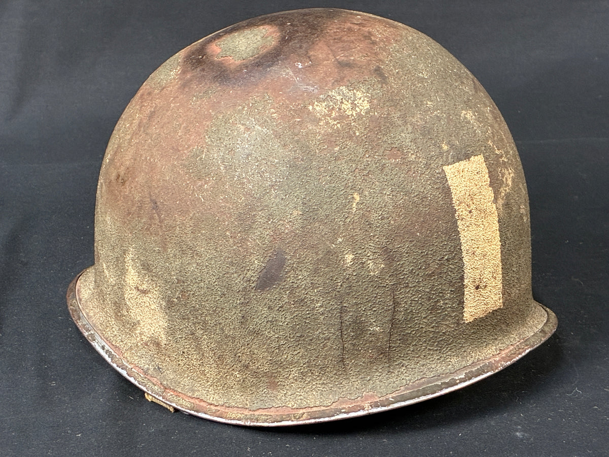 WW2 M-1 Fixed Bale 2nd Lt Helmet Named Grouping