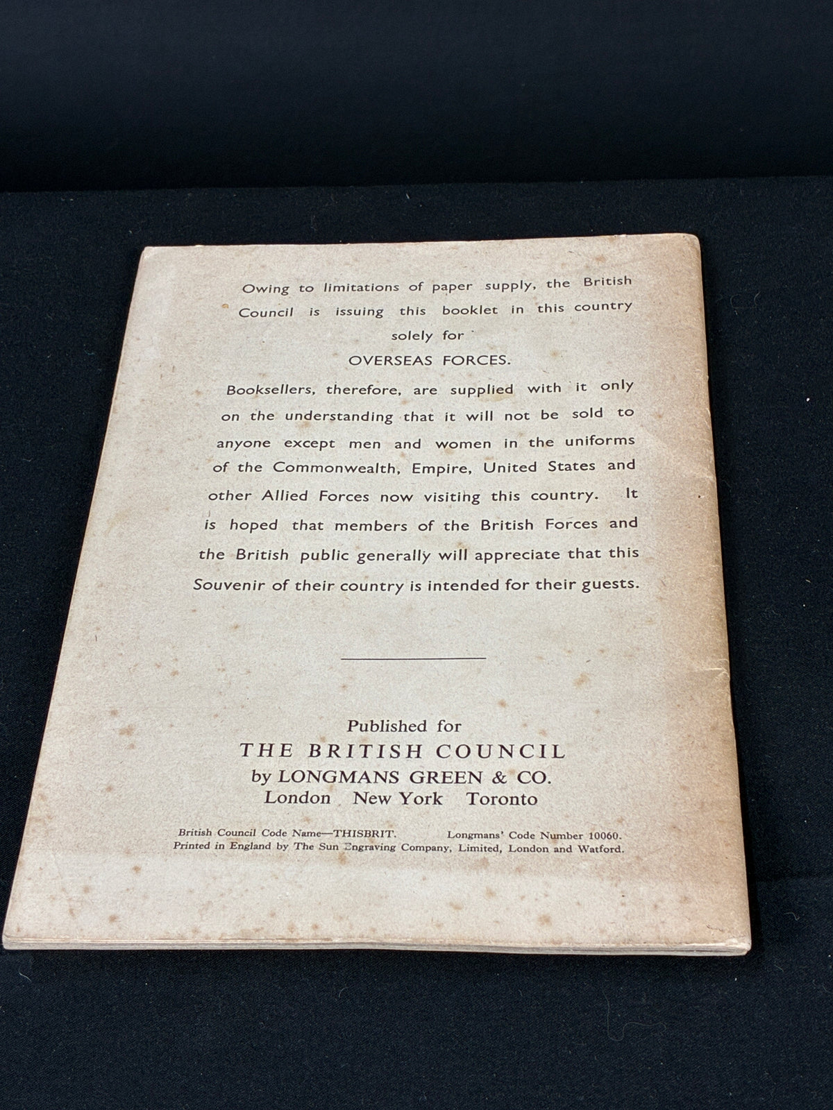 WW2 This is Britain Souvenir Guide Book
