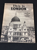 WW2 This is London Souvenir Guide Book