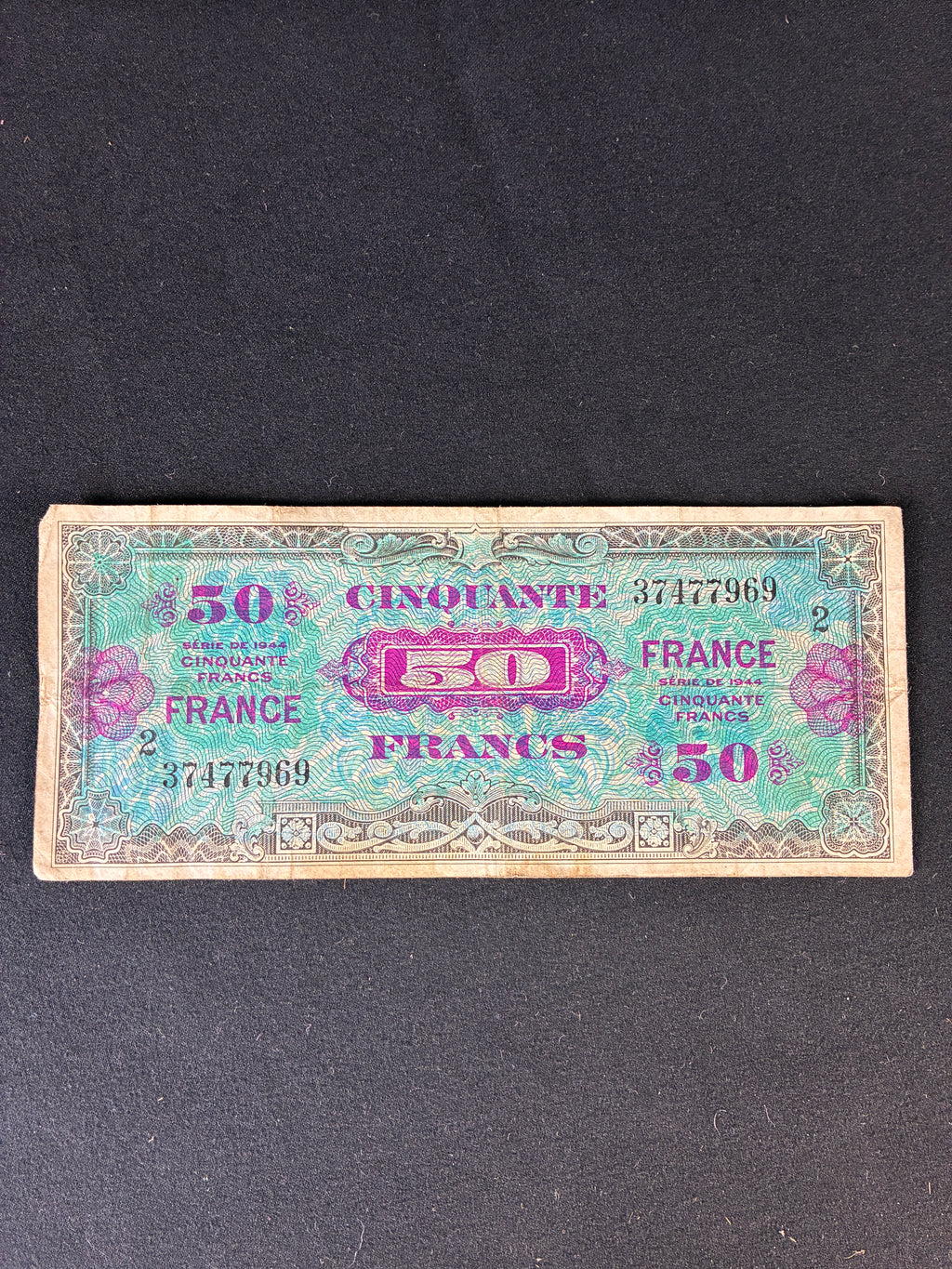WW2 Invasion Currency - 50 Francs - Normandy