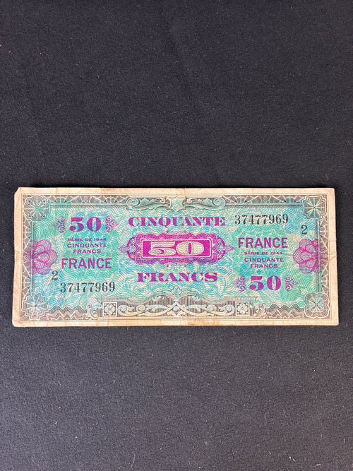 WW2 Invasion Currency - 50 Francs - Normandy