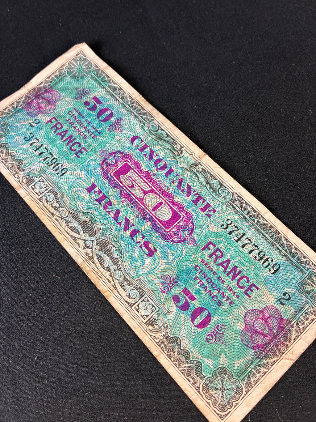 WW2 Invasion Currency - 50 Francs - Normandy